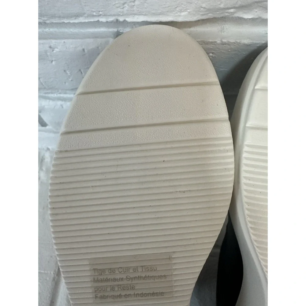 Clarks Collection Sneakers Shoes‎ 7.5 Layton Rae Black Leather Casual Read